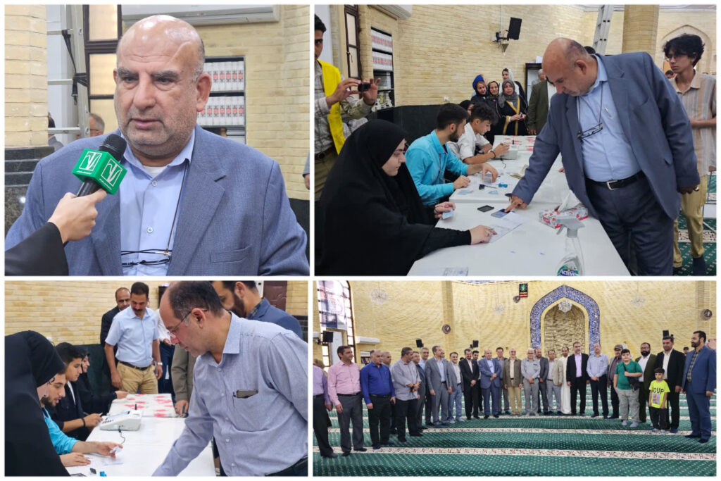 به گزارش روابط‌عمومی شرکت توسعه نیشکر و صنایع جانبی، مرحله دوم رأی‌گیری چهاردهمین دوره انتخابات ریاست‌جمهوری در استان خوزستان هم‌زمان با سراسر کشور صبح روز ۱۵ تیرماه آغاز شد. دکتر عبدعلی ناصری، مدیرعامل شرکت توسعه نیشکر و صنایع جانبی نیز در اولین ساعات آغاز دور دوم انتخابات ریاست‌جمهوری، با حضور در مسجد ولایت نیشکر، رأی‌ خود را به صندوق انداخت. وی پس از انداختن رای خود در گفتگویی با خبرنگار روابط‌عمومی، از همه آحاد مردم، به‌ویژه خانواده بزرگ نیشکر دعوت کرد با حضور آگاهانه پای صندوق‌های رأی‌ همچون گذشته نشان دهند که برای ساختن آینده ایران اسلامی تلاش می‌کنند. مدیرعامل توسعه نیشکر با بیان اینکه انتخابات پرشور، ضامن اقتدار و امنیت ملی کشور است، به نقش محوری رئیس‌جمهور در توسعه همه‌جانبه ایران اسلامی پرداخت و ابراز امیدواری کرد که با انتخاب فرد اصلح از طریق مشارکت حداکثری، شاهد توسعه در تمامی عرصه‌ها باشیم و به‌ویژه مسئله اقتصاد و اشتغال جوانان که همواره مورد تاکید مقام معظم رهبری است، سروسامان یابد. انتخابات ریاست جمهوری هر چهار سال یک بار برگزار می‌شود اما به علت حادثه جانکاه شهادت آیت‌الله رییسی و همراهانشان و براساس قانون اساسی که ظرف مدت ۵۰ روز باید رییس جمهور جدید انتخاب شود، فرآیند برگزاری انتخابات در دستور کار قرار گرفت. انتخابات چهاردهمین دوره ریاست جمهوری هشتم تیرماه همزمان در سراسر کشور برگزار و مسعود پزشکیان و سعید جلیلی به دور دوم راه یافتند. دور دوم این انتخابات امروز جمعه پانزدهم تیرماه در حال برگزاری است. نمایشگر ویدیو