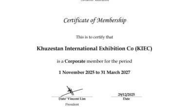 مدیرعامل شرکت نمایشگاه بین‌المللی خوزستان، با اعلام عضویت این مجموعه در فدراسیون انجمن‌های نمایشگاه‌ها و همایش‌های آسیا (AFECA)، این اقدام را نقطه‌عطفی در مسیر توسعه تعاملات بین‌المللی، تقویت نقش خوزستان در دیپلماسی اقتصادی و ارتقای جایگاه صنعت نمایشگاهی ایران در سطح منطقه و جهان توصیف کرد.