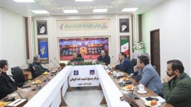 دیدار مدیران نفت و گاز مارون با فرمانده مركز بسیج شهید تندگویان