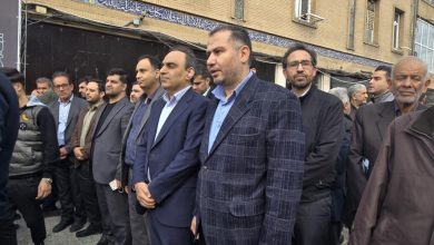 حضور مدیرعامل، هیئت‌ مدیره و کارکنان شرکت فولاد اکسین در مراسم تشییع مرحوم آیت الله شفیعی